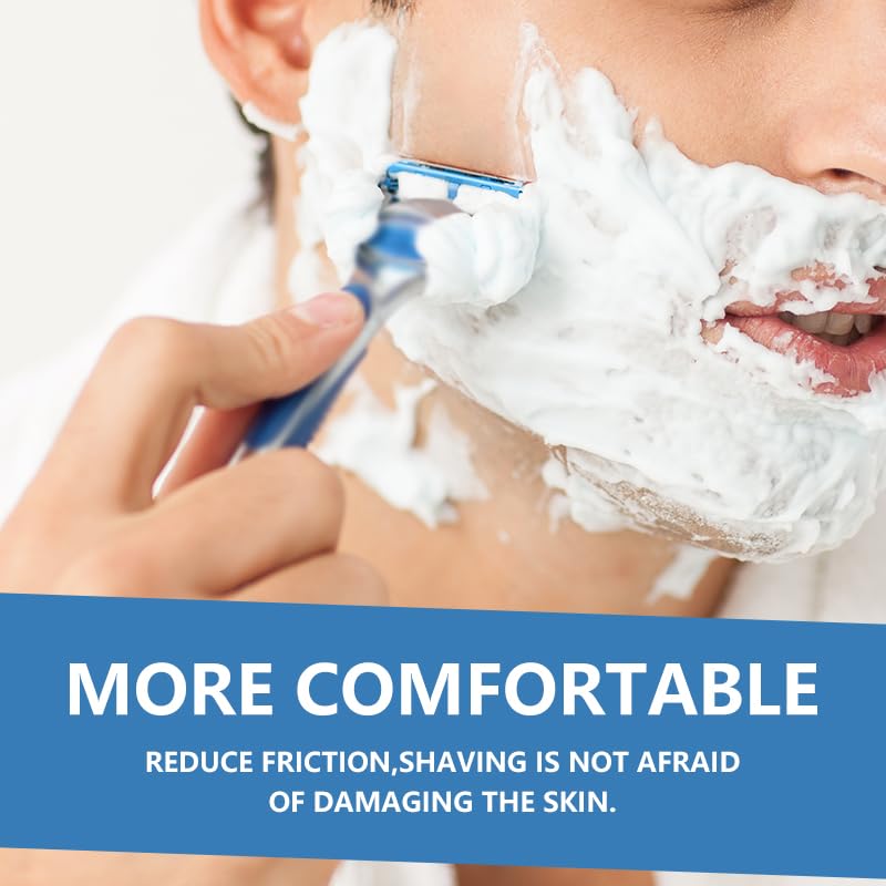 Men's Razor Blades, 24PCS Precision Shaving Blades with Dual Lubrication, Compatible with Mach3 Razors, Close Shave, Men's Universal Manual Razor Blades Refill