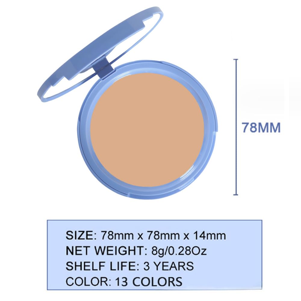 Kaely Oil Control Face Pressed Powder, Perfection Matte Compact Powder, Long Lasting Waterproof Finishing Powder Makeup, polvo compacto de maquillaje, Lightweight, Vegan, 245 Radiant Honey