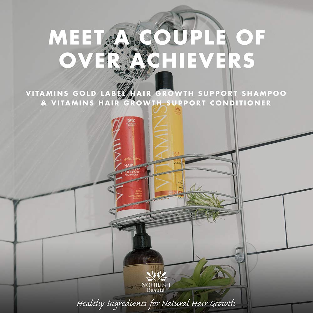 Nourish Beaute Vitamins Conditioner for Hair Loss that Promotes Hair Regrowth, Volume and Thickening with Biotin, DHT Blockers, Antioxidants, Oils and Extracts For Men and Women, Conditioner, 1 Pack