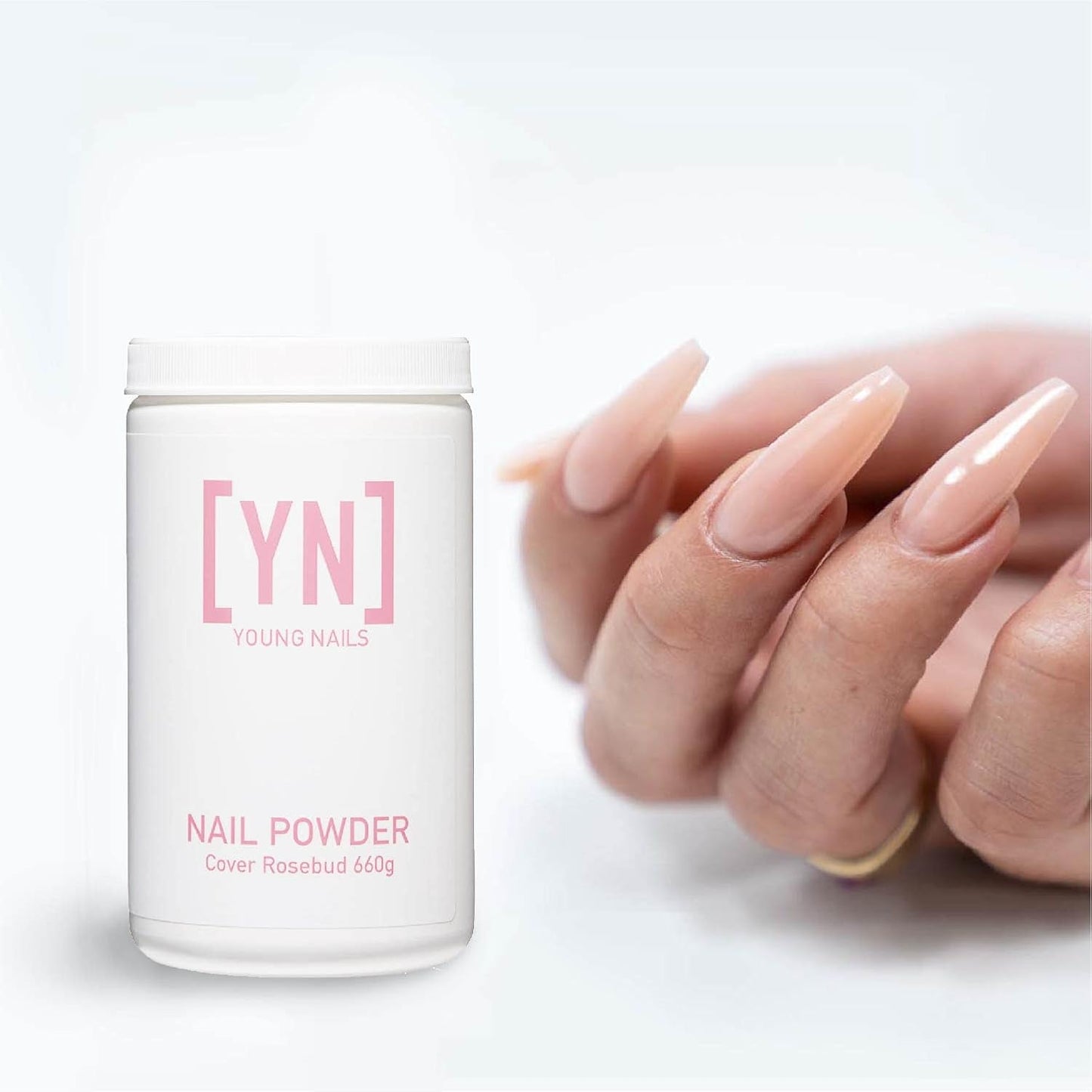 Young Nails Acrylic Powders, Cover - Created for a flawless consistency and superior adhesion - Cover Powder Begins to set in 75 seconds - Available in 45 gram, 85 gram, and 660 gram size options