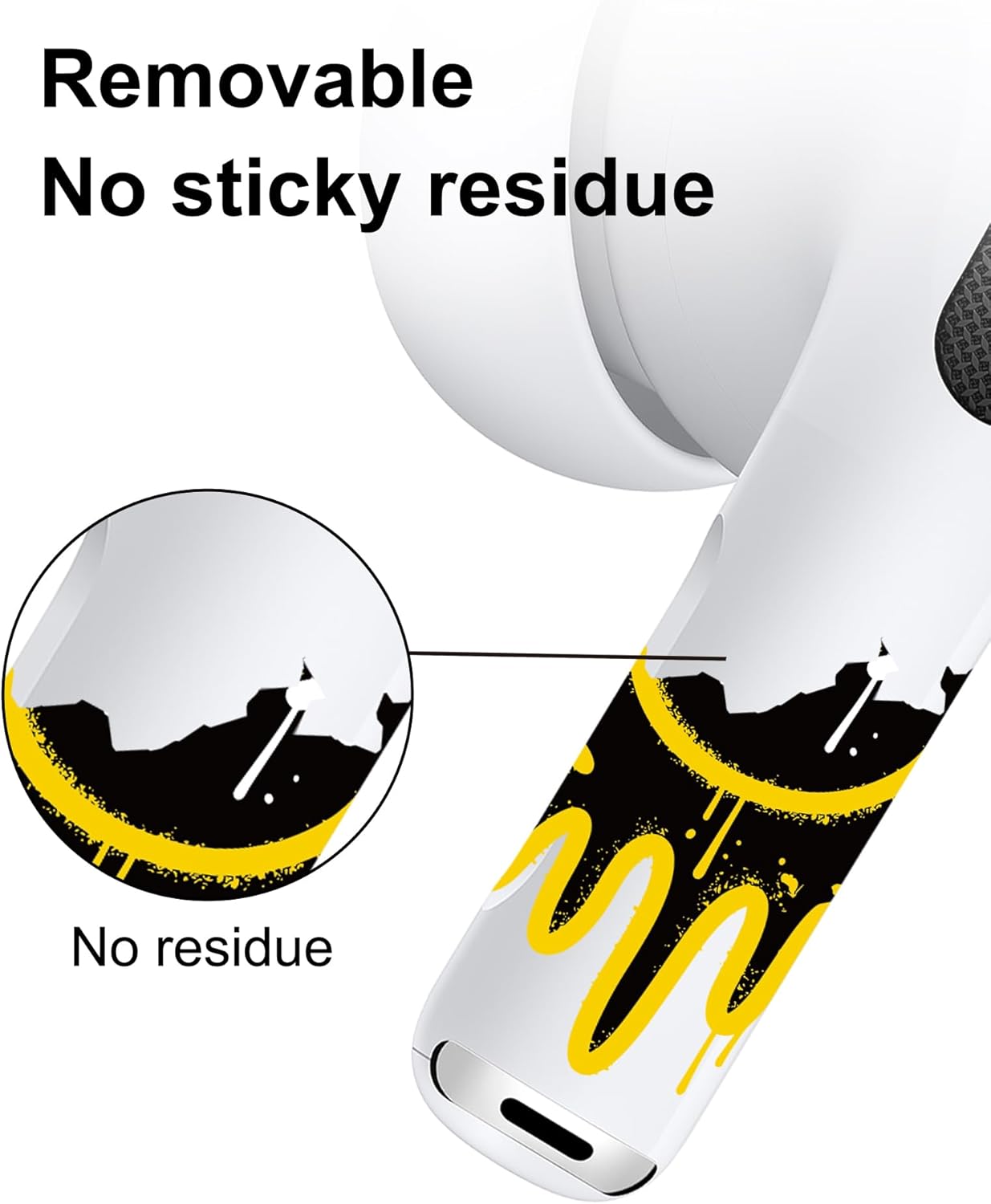 ROCKMAX AirPods Pro Skin Wrap, Customized AirPods Pro 2 Skin and Accessories for Women, Red Lip AirPods Sticker for Your Air Pods Decoration, with Installation Tool (HC 153)