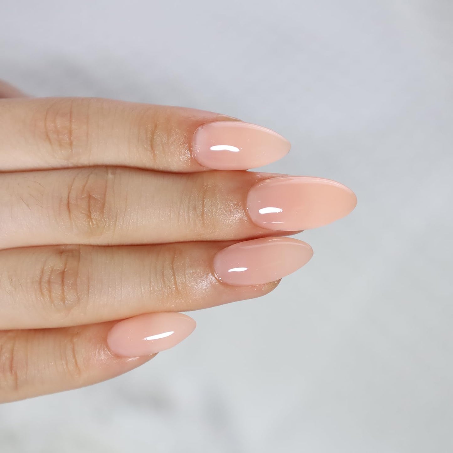 FZANEST Natural Nude Builder Gel For Nails, 15ml Rubber Builder Base Jelly Color Gel Polish Rubber Base Coat Nail Extension Soak Off French Manicure