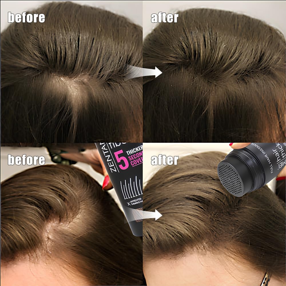 Hair Fibers for Thinning Hair for Women All-Natural Hair Building Fibers 0.98 Oz Hair Volume Powder Bald Spot Cover Up for Men & Women (Medium Blonde)