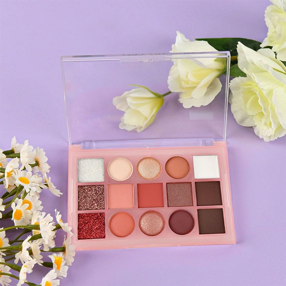 Eyeshadow Palette Makeup – Neutral Nude Matte & Shimmer Eyeshadow Palette, High Pigment Waterproof Glitter Eye shadow,Blendable Pink, Brown, Rose Gold Eye Makeup (F-02#, 1 Count (Pack of 1))