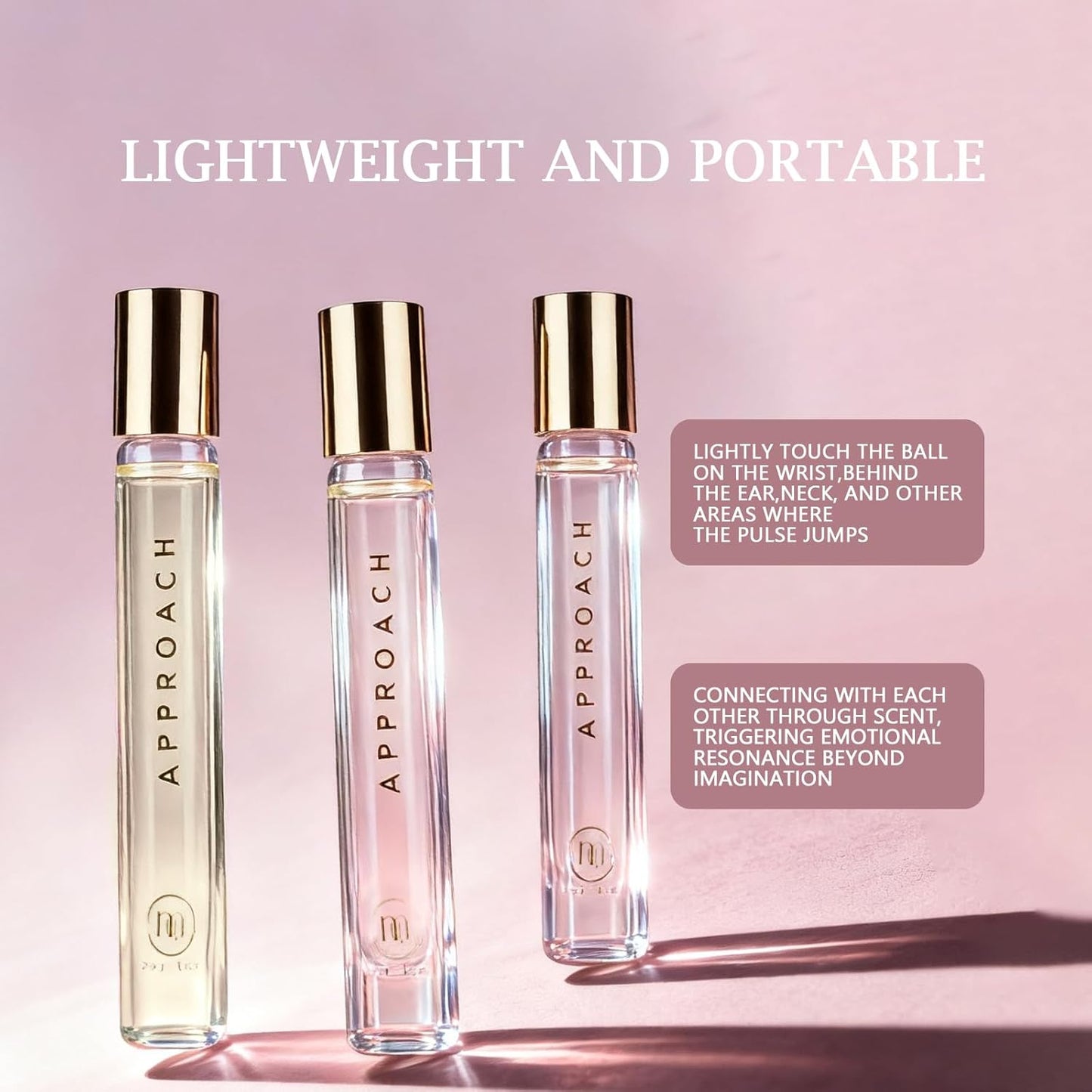 aopoka Roll-on Perfumes for Women & Men 10ml, Long-Lasting Pheromones Fragrances, Enhanced Scents Travel Size, Rollerball Perfume Oil - Wood Pear, Grapefruit, Jasmine & Amber(#2-EAU TENDRE)