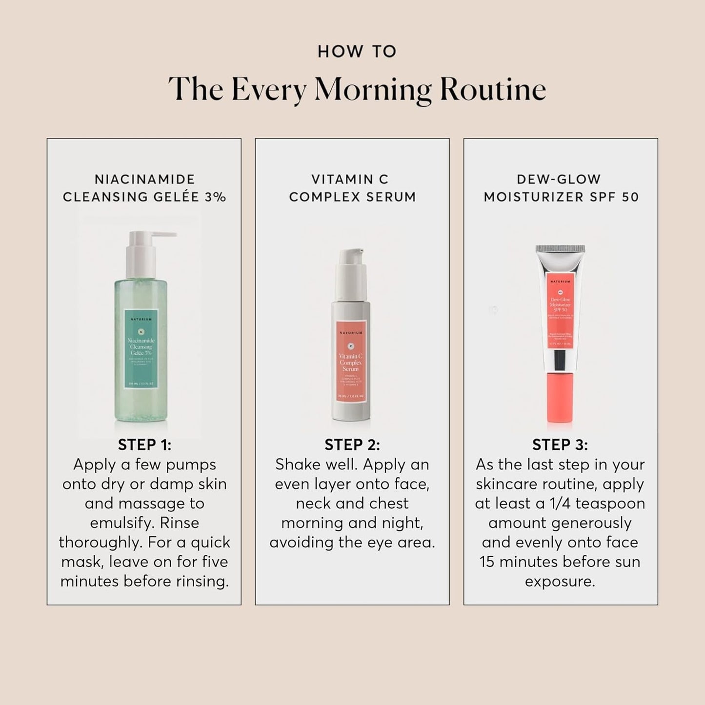 Naturium Vitamin C Complex Face Serum, Anti-Aging Facial Treatment with Hyaluronic Acid & Vitamin E, 1 oz