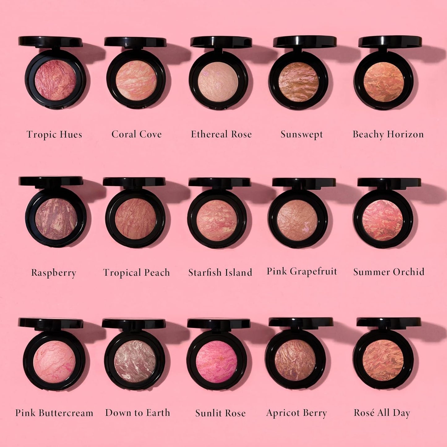 LAURA GELLER NEW YORK Baked Blush-n-Brighten Marbleized Blush for Cheeks - Beachy Horizon - Natural Finish