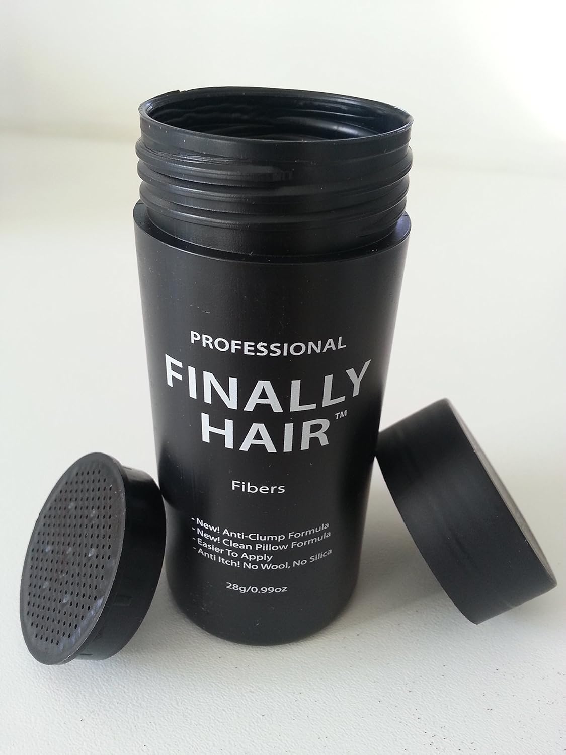 Hair Building Fibers 200 Grams 7 Oz. With Bottle By Finally Hair 50g*4 (Medium Salt & Pepper (dark brown & white special formula))