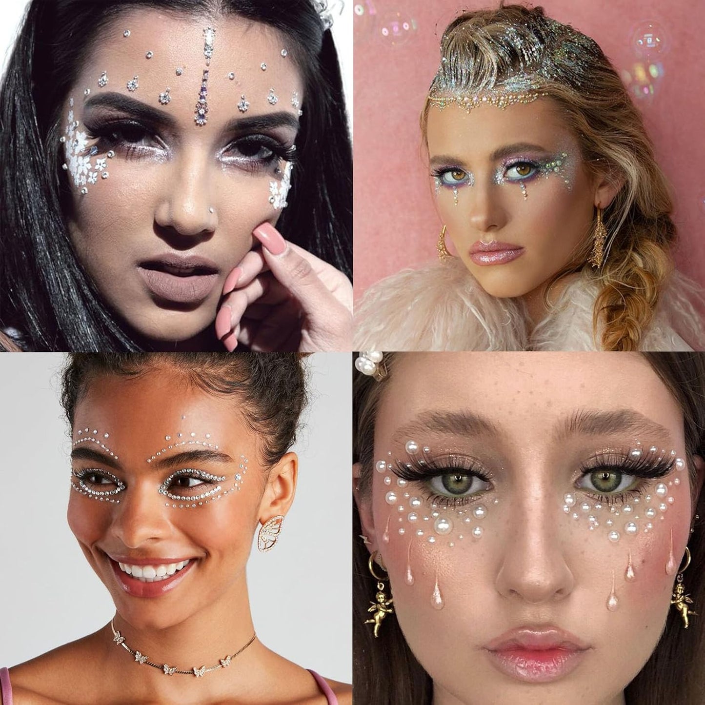 Nail Art Pearls Flatback Rhinestones Nail Charms Gold Silver White Half Round Supplies Luxurious Design Accessories Rhinestones for Women DIY Manicure Decorations