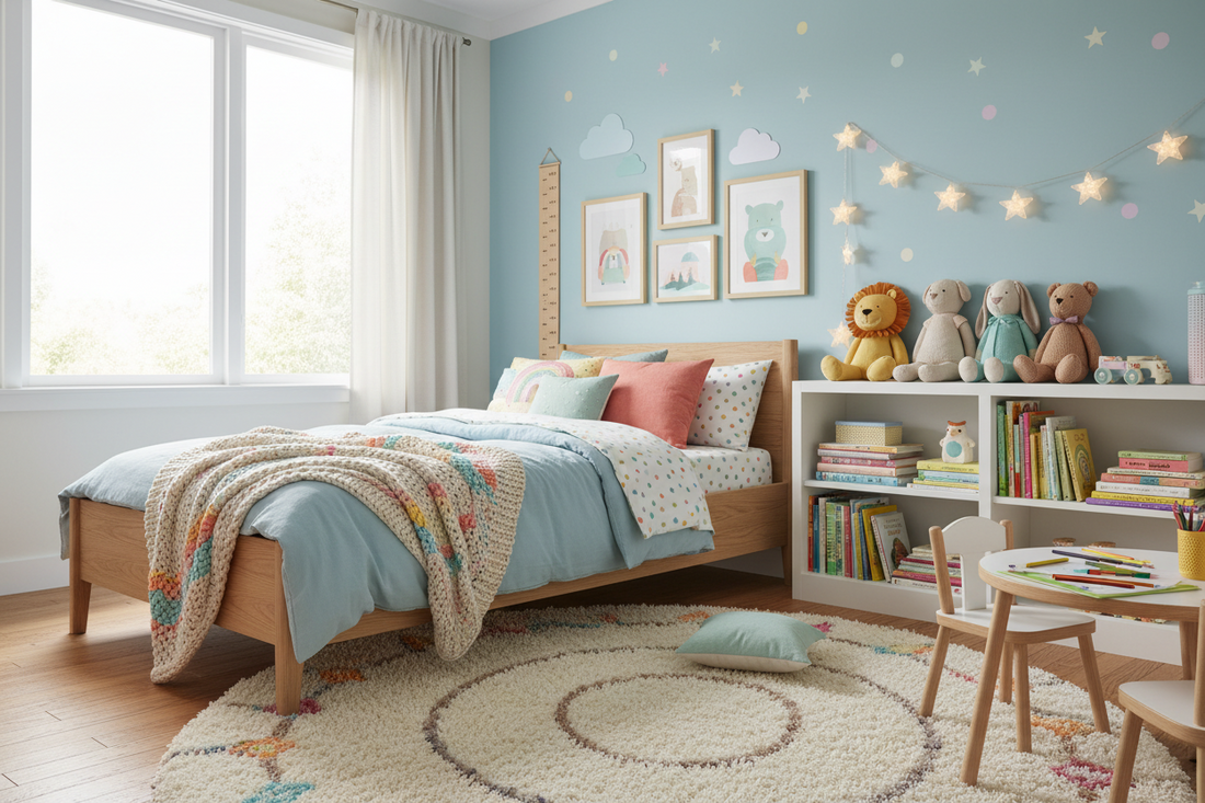 Creating a Cozy Kids’ Bedroom: Bedding, Rugs, and Room Décor
