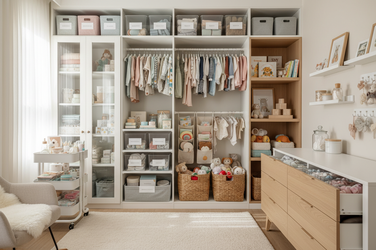 Nursery Organization Made Easy: Storage Solutions, Carts, and Closet Systems