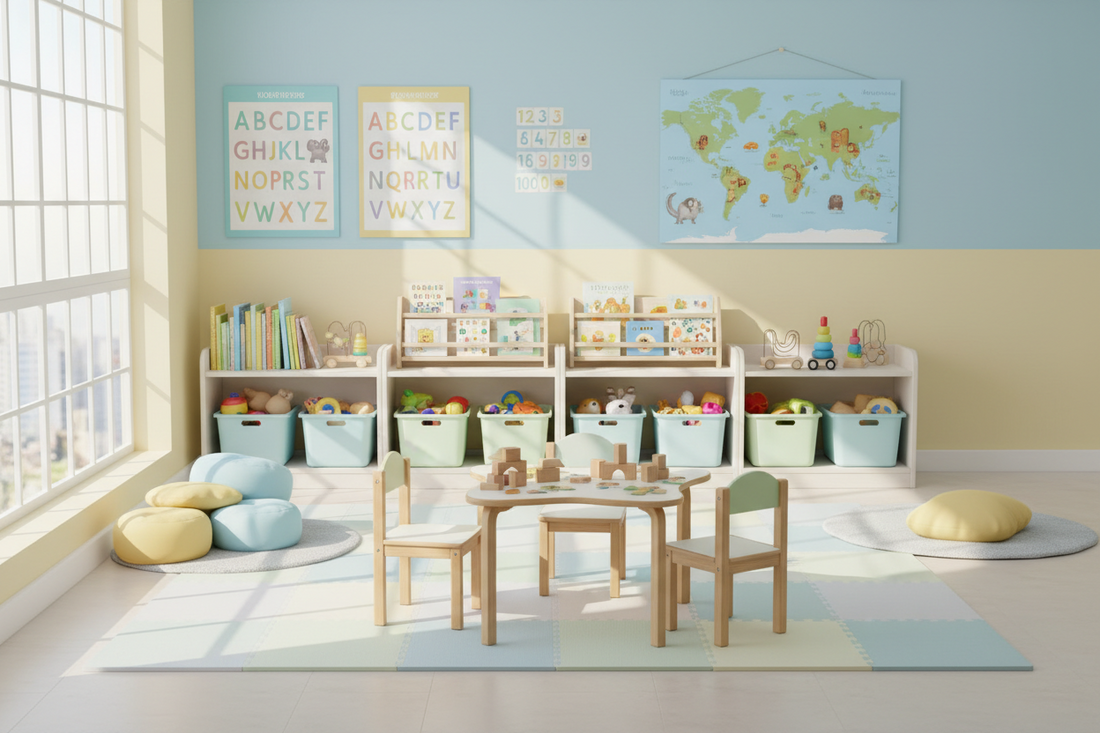 Playful Learning Spaces: Educational Toys, Posters, and Kids’ Furniture