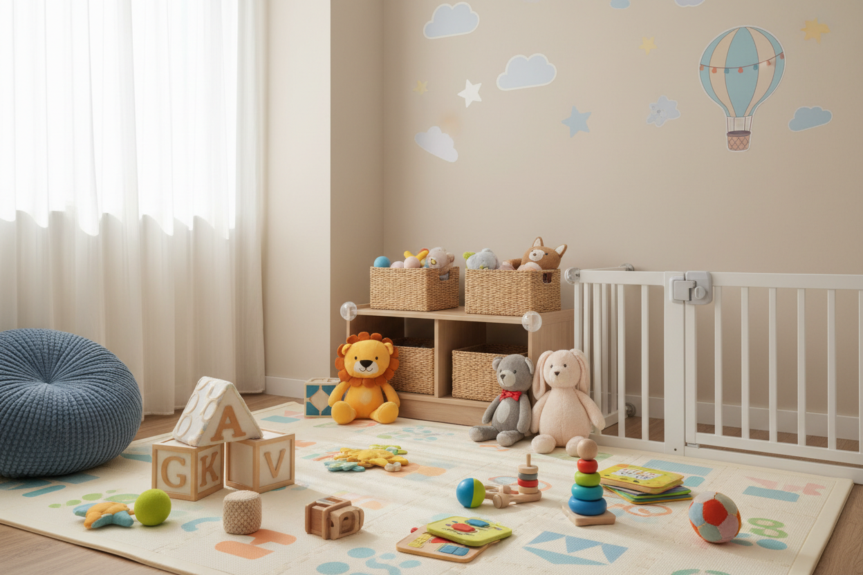 Safe and Engaging Baby Play Spaces