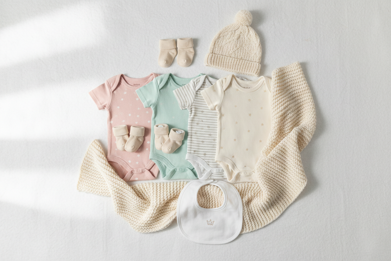 Newborn Starter Set Essential Baby Clothing and Accessories