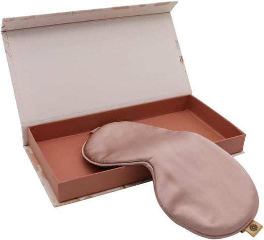 Premium Handcrafted 25 Momme Mulberry Silk Eye Mask for Sleeping (Ballerina)
