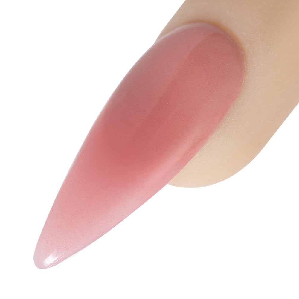 Young Nails Acrylic Cover Powder - Self-Leveling Acrylic Nail Powder, Clear Nude Pink White Acrylic Powder for Nail Extenstion, Professional Grade, Superior Adhesion, Color - Flamingo, 660g