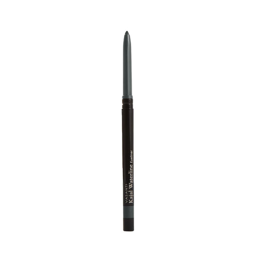 VASANTI Kajal Waterline Eyeliner Pencil - Long-lasting, Waterproof, Smudge-proof, Safe for Sensitive Eyes, Waterline Eye Liner - Opthalmologist Approved and Tested (Slate Grey)