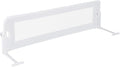 BABY JOY Bed Rails for Toddlers, Extra Long, Swing Down Safety Bed Guard for Convertible Crib, Folding Baby Bedrail for Kids Twin, Double, Full Size Queen & King Mattress (60-Inch, White)