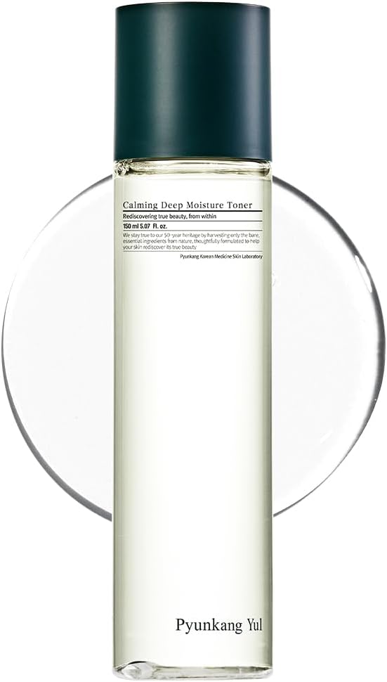Pyunkang Yul PKY Calming Deep Moisture Toner - Face Toner for Women containing AHA and PHA - for Teens and Adults - Astringent for Face - Korean Facial Toner - 150ml 5.07 Fl. Oz.