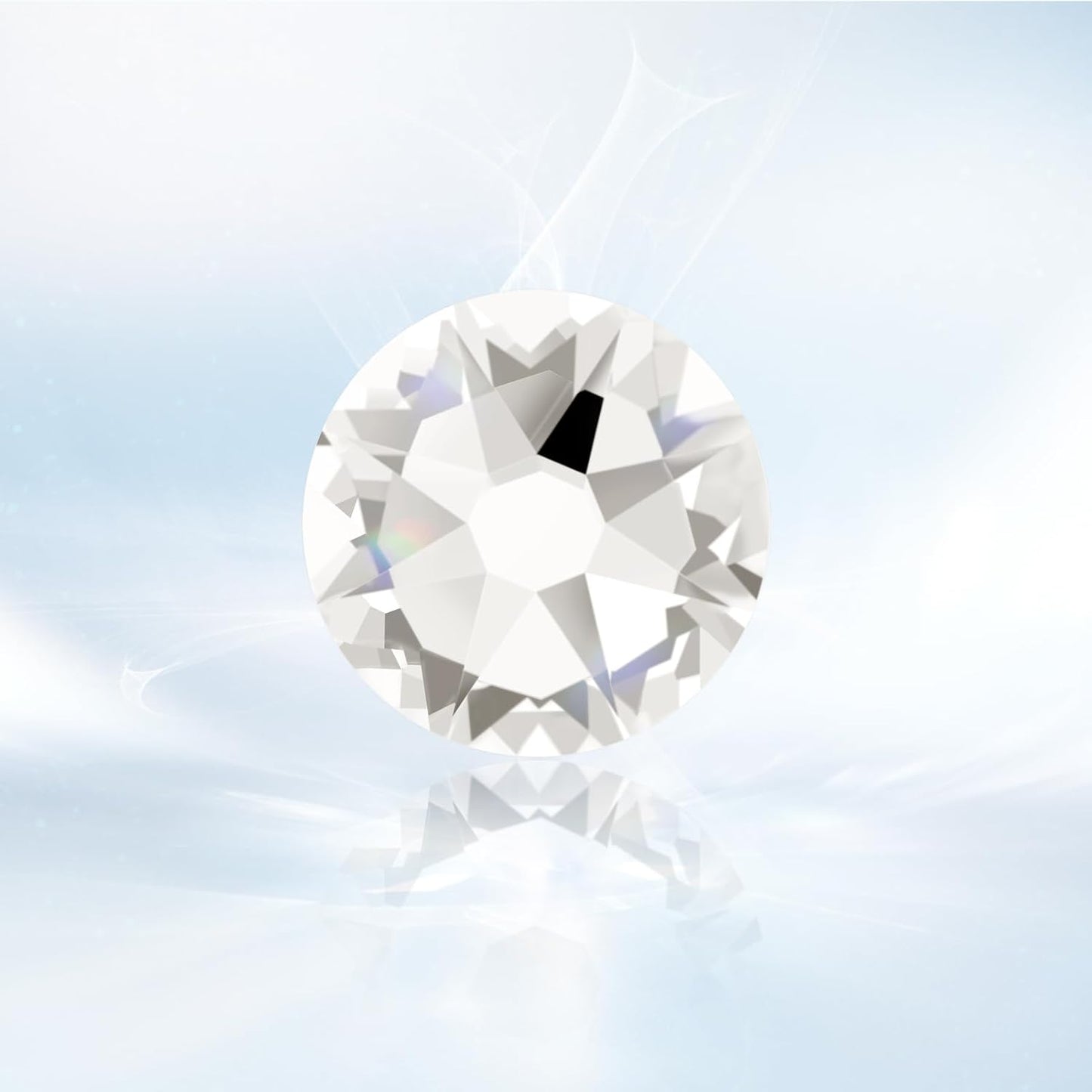 Novani Clear Rhinestones 1440pcs Flat Back Round Rhinestone Style 2088 Sparkly Crystal Gemstones for Nail Art and Crafting SS16,3.8-4.0mm