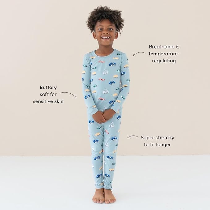 KYTE BABY Toddler Pajama Set - Pjs for Toddlers Made of Soft Bamboo Rayon Material