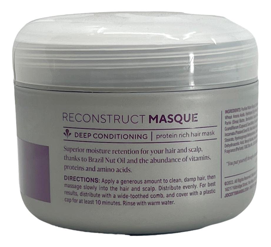 ReconstructMasque Hair Mask with Brazil Nut Oil | Protein Rich Deep Conditioning Mask | Retain Moisture in Hair & Scalp | Support Hair Growth | Restore Dry & Damaged Hair (8 oz)