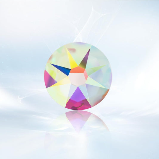 Novani Crystal AB Rhinestones 1440pcs Flat Back Round Rhinestone Style 2088 Sparkly Crystal Gemstones for Nail Art and Crafting SS16,3.8-4.0mm