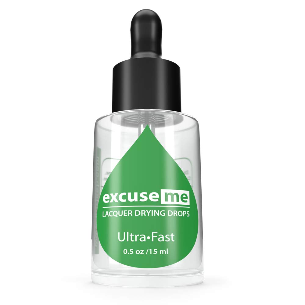 Karlash Excuse Me Nail Polish Ultra Fast Drying Drops 0.5 oz 15ml (Pack of 2)