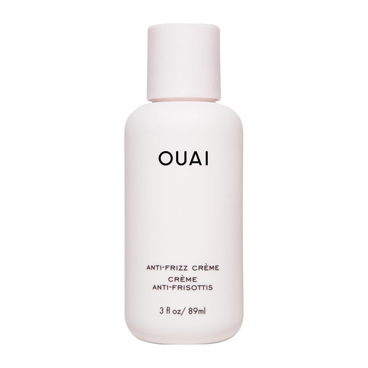 OUAI Anti Frizz Cream Travel Size - Moisturizing Hair Cream with Frizz Control & Heat Protection - Provides Hydration with Jackfruit & Beetroot Extract - Paraben, Phthalate & Sulfate Free (3 oz)