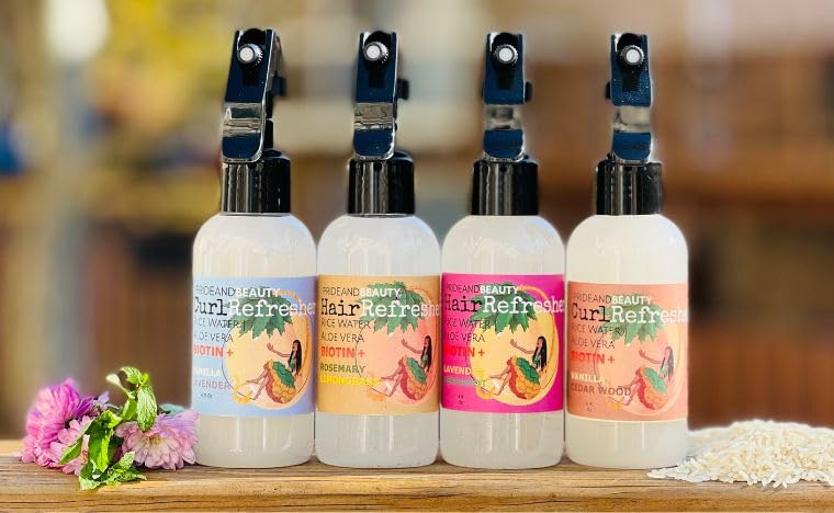 NEW Fermented Rice Water for Hair Growth - Infused with Rosemary, Biotin, Caffeine, Keratin Vegan Non-Greasy Spray Naturally Thicker, Longer, Softer Men & Women (8 OUNCES, Rosemary Lemongrass)