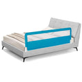 BABY JOY Bed Rails for Toddlers, 71'' Extra Long, Upgraded Swing Down Bed Guard w/Safety Strap, Folding Baby Bedrail for Kids Twin, Double, Full Size Queen & King Mattress (71-Inch, Blue)