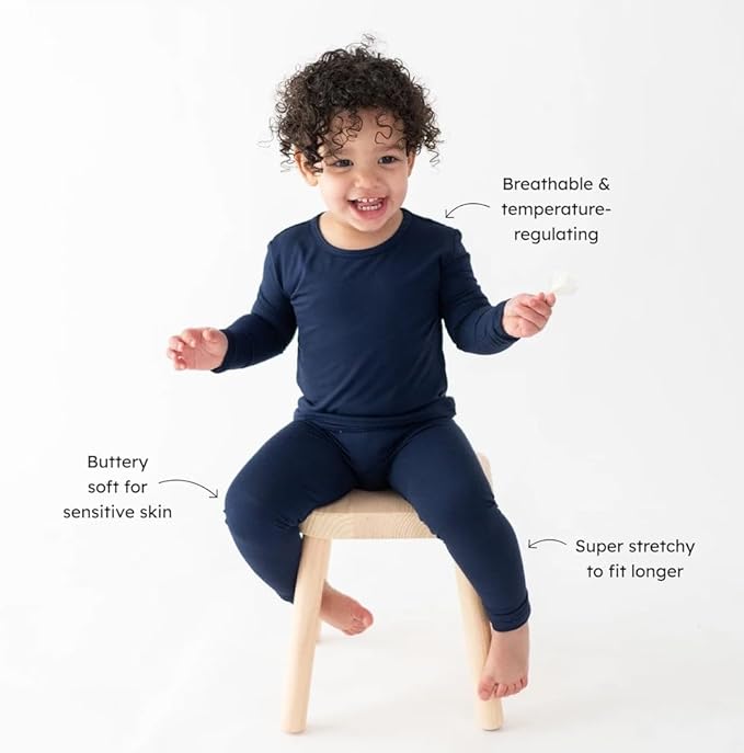 KYTE BABY Toddler Pajama Set - Pjs for Toddlers Made of Soft Bamboo Rayon Material