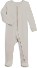 Colored Organics Baby Zip-Up Footed Sleeper with 2-Way Zipper - Newborn Organic Cotton Pajamas