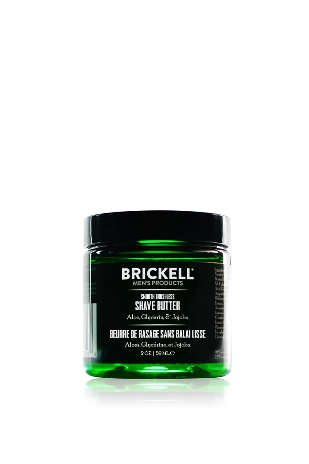 Brickell Men's Smooth Brushless Shave Butter for Men, Natural and Organic Smooth Shaving Butter to Fight Nicks, Cuts and Razor Burn, 2 Ounce, Scented
