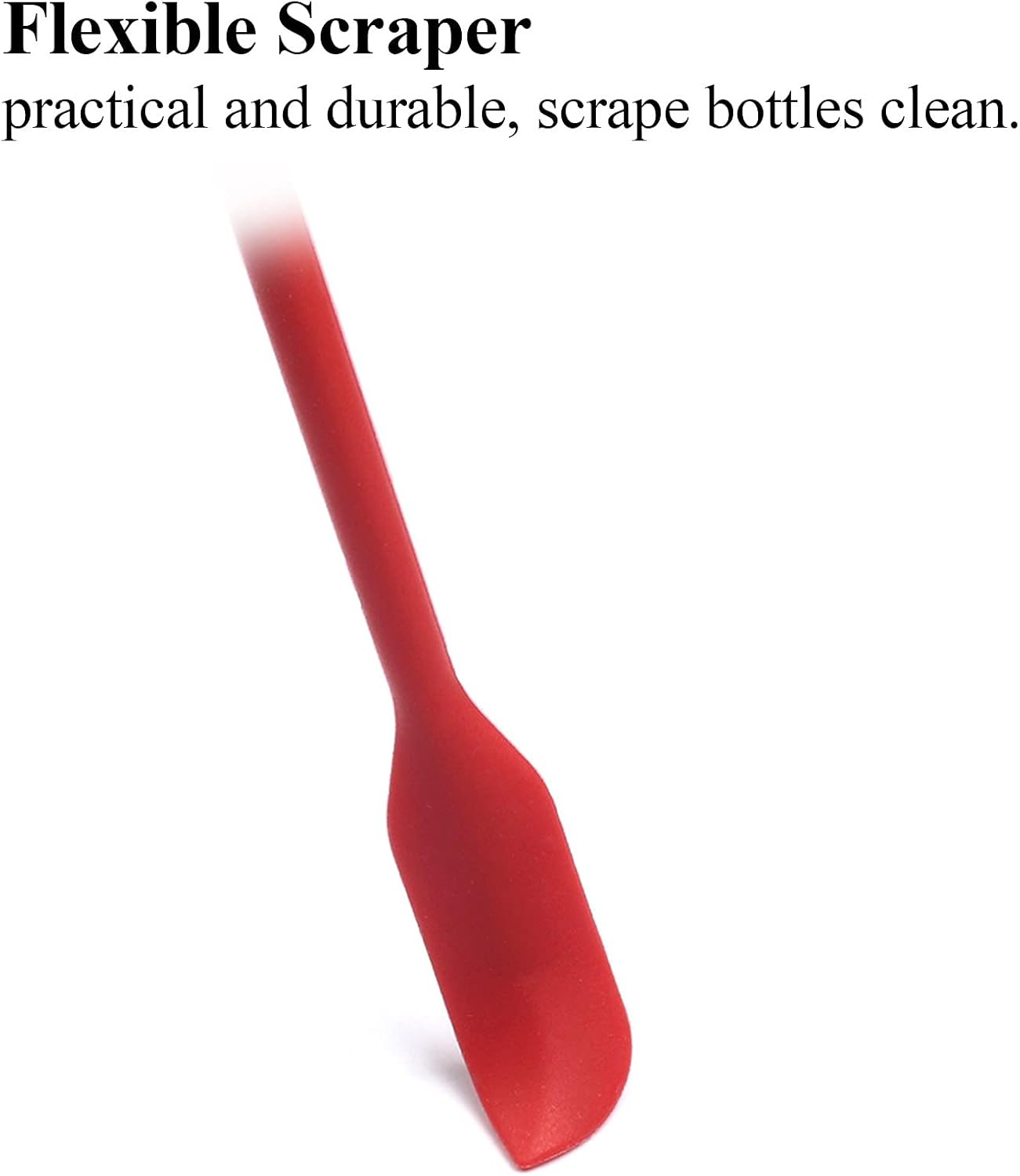 Beauty Spatula 4 PCS Makeup Spatula Mini Silicone for Cosmetics & Kitchen - 3 Sizes