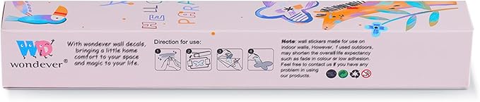 wondever Watercolor Hot Air Balloon Wall Stickers Star Moon Cloud Balloons Peel and Stick Wall Art Decals for Baby Nursery Kids Bedroom