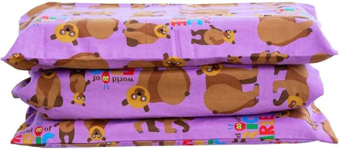 KinderMat + Eric Carle Kinderbundle - Brown Bear, Brown Bear, What Do You See? - Full Nap Mat & Washable Cover, Special Edition - 47" x 22", Value Bundle, Great for Daycare & Family Households