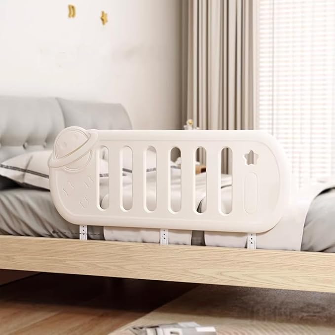 Child and Baby Bed Rail - Universal Bed Rail with Reinforced Anchors for Baby Bed Armrests Suitable for Double Beds,, King and Double Bed, Thick Mattresses, and Embedded Beds (Cloud (34.7 ") 1 Set)