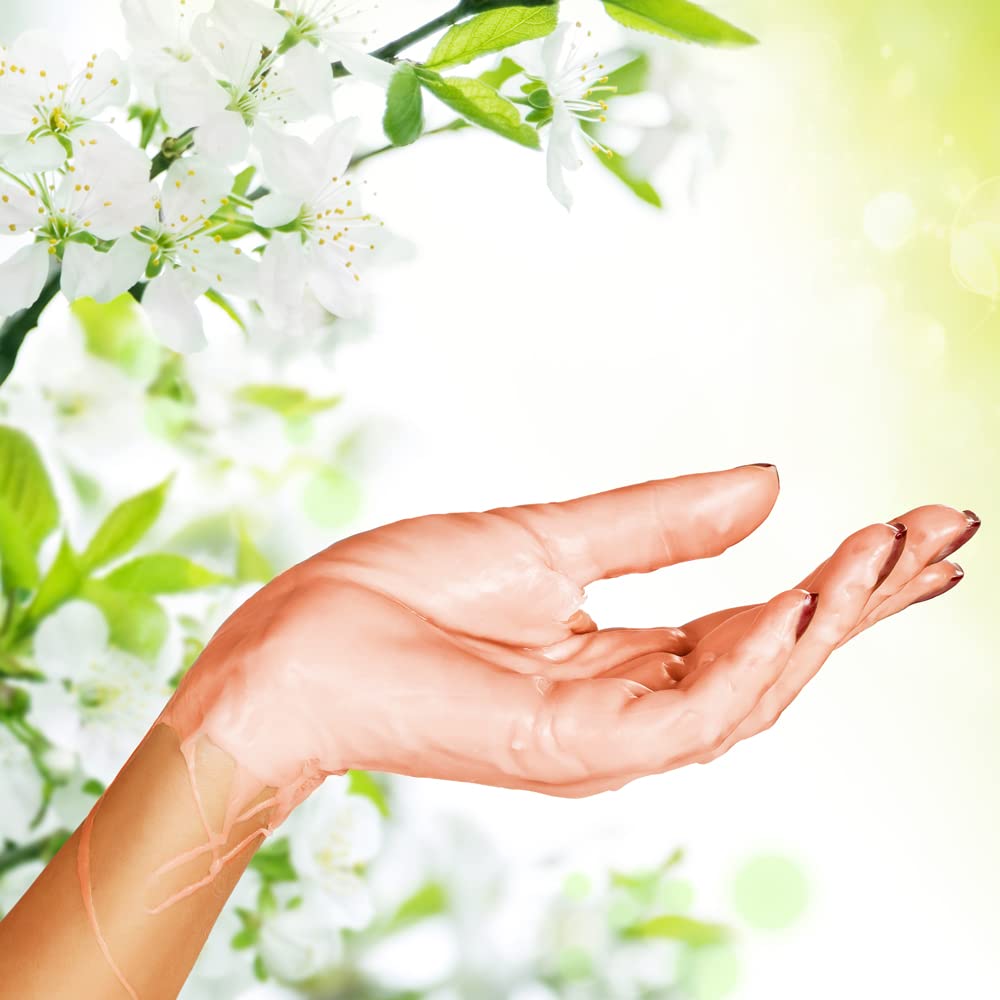 ForPro Professional Collection Nurture Paraffin Wax Refill, Peach Vanilla, Six 1-Pound Paraffin Blocks, Non-Greasy, Moisturizing for Soft & Healthy Skin, 6 Lbs