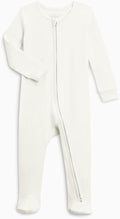 Colored Organics Baby Zip-Up Footed Sleeper with 2-Way Zipper - Newborn Organic Cotton Pajamas