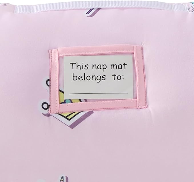 beeweed Toddler Nap Mat, Rollup Design Kid Sleeping Mat with Removable Pillow & Minky Blanket, Toddler Sleeping Bag for Daycare Preschool Travel Camping