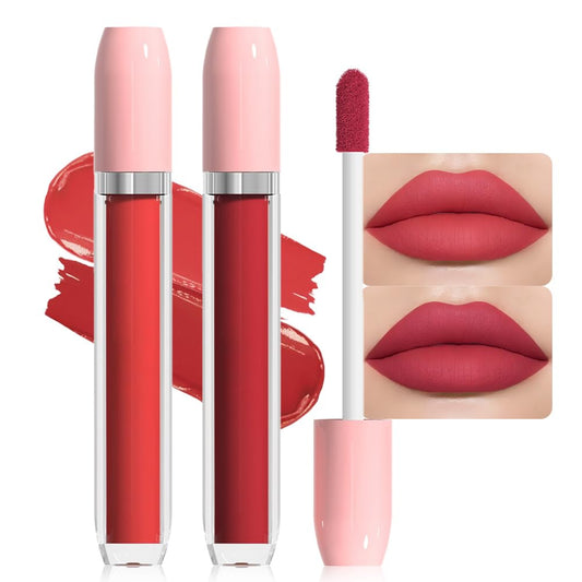 BINGBRUSH Super Matte Longwear No-Budge Stay On Smudge Proof Liquid Lipstick Long Lasting Makeup for Women,Highly Pigmented Color and Instant Shine, Cheeky