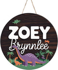 Personalized Name Sign for Nursery, Dinosaur Sign for Baby Door Decor, Newborn Gifts for Boy, Boys Nursery Wall Bedroom Decorations, Mother's Day Gifts for New Mom Dad Gift