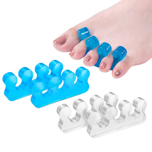 Toe Separators for Bunion & Nail Polish - Pedicure Toe Spacers & Toenail Dividers, Orthopedic Gel Material, Washable & Reusable Pedicure Supplies