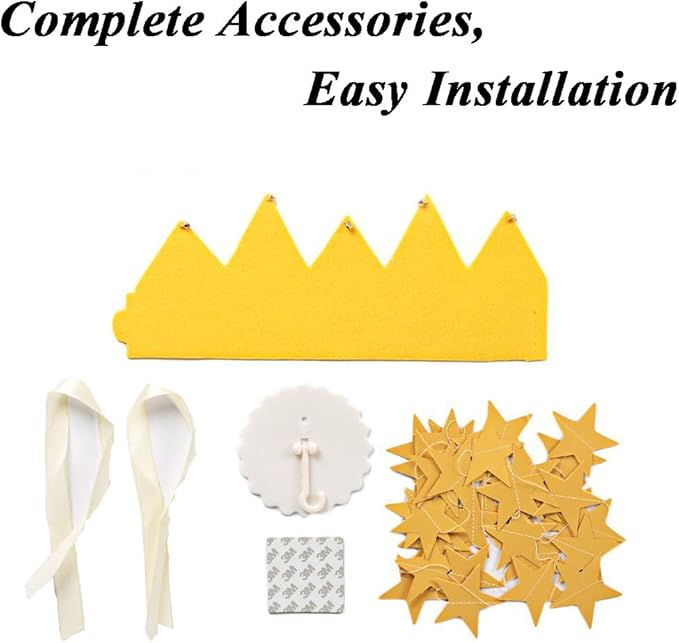 Bed Canopy for Girls - Soft, Washable and Easy to Install, Crib Canopy for Girls' Room with Star Decor, Princess Bed Canopy for Crib,Bed,Reading Nook, Blue