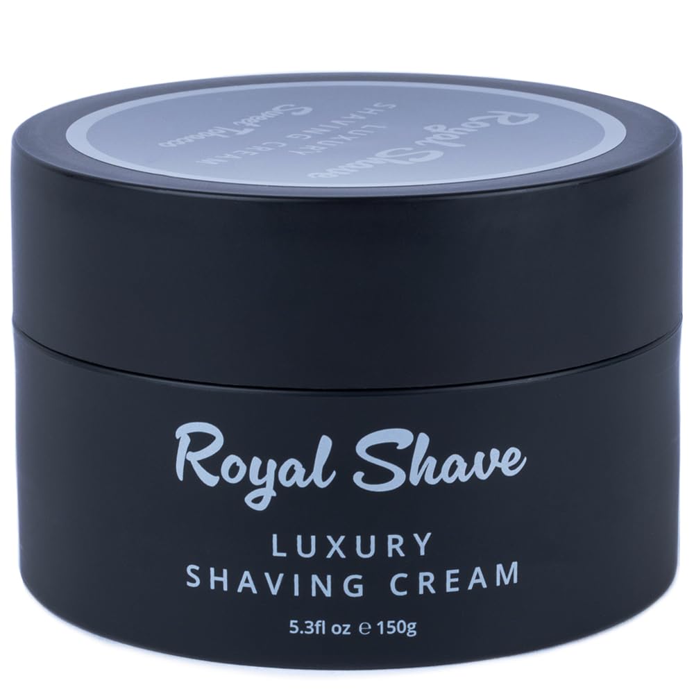 Luxury Shaving Cream for Men by Royal Shave, Rich, Soothing, Moisturizing, Hydrating & Nourishing Cream for Smooth, Close Shave (Made in UK) Sweet Tobacco