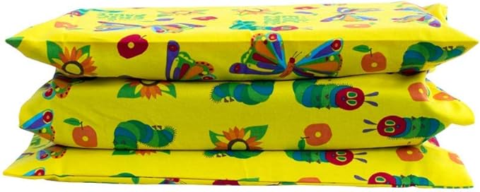 KinderMat + Eric Carle Kinderbundle - Beautiful Butterfly - Full Nap Mat & Washable Cover, Special Edition - 47" x 22", Value Bundle, Great for Daycare & Family Households
