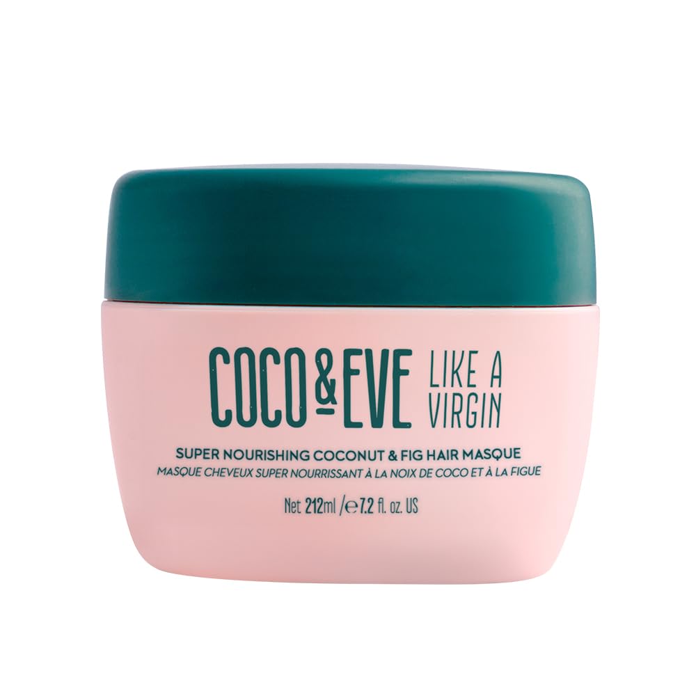 Coco & Eve Like a Virgin Hair Masque - Coconut & Fig Hair Mask for Dry Damaged hair with Shea Butter & Argan Oil for Hair Repair & Hydration | Deep Conditioning Mask Hair Treatment (212 ml)