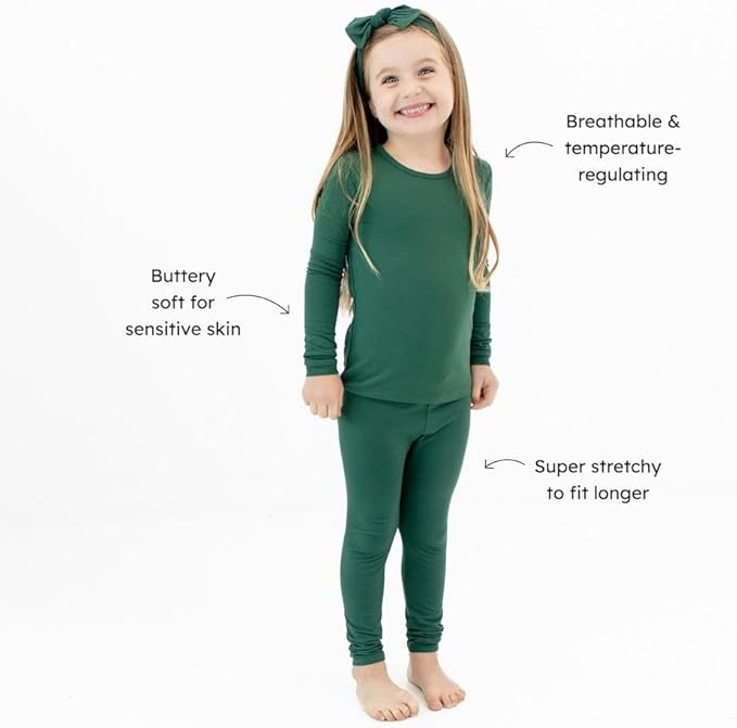 KYTE BABY Toddler Pajama Set - Pjs for Toddlers Made of Soft Bamboo Rayon Material