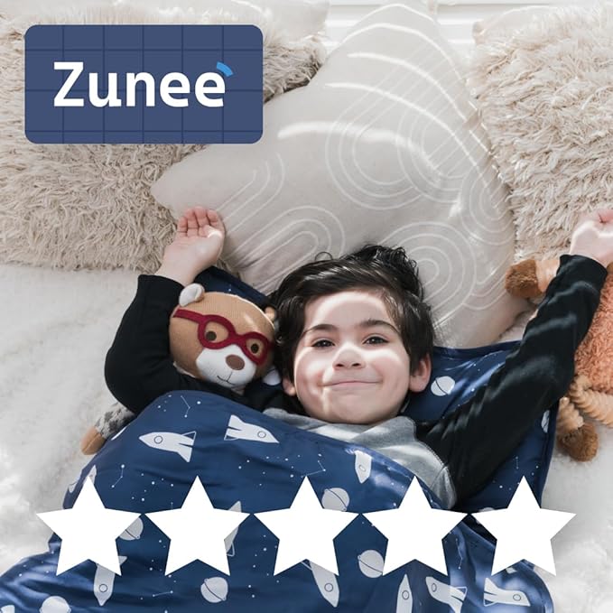 Toddler Nap Mat with Removable Pillow and Blanket (21" x 48") - Soft Sleep Mats for Kids, Daycare, Preschool, Travel - Machine Washable Roll Up Sleeping Bag - Nap Mat by Zunee